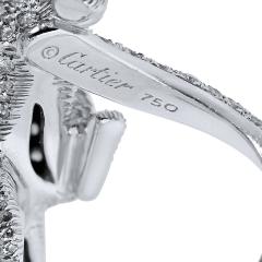  Cartier Cartier 18K White Gold Walking Diamond Panthere Ring - 4814266