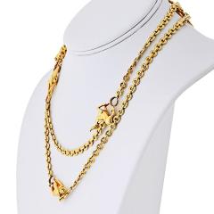  Cartier Cartier 18K Yellow Gold 5 Animal 33 Inches Necklace - 4359104