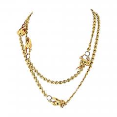  Cartier Cartier 18K Yellow Gold 5 Animal 33 Inches Necklace - 4361184