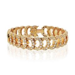  Cartier Cartier 18K Yellow Gold C De Cartier Full Diamond Ladies Bracelet - 4349290