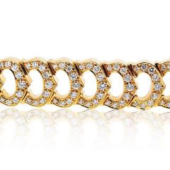  Cartier Cartier 18K Yellow Gold C De Cartier Full Diamond Ladies Bracelet - 4349300