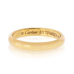  Cartier Cartier 18K Yellow Gold Classic Dome EU 61 Wedding Band - 4600895