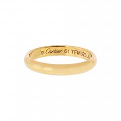  Cartier Cartier 18K Yellow Gold Classic Dome EU 61 Wedding Band - 4601096