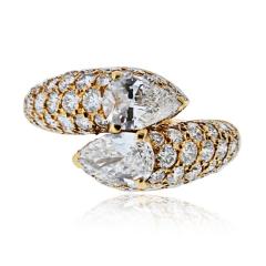  Cartier Cartier 18K Yellow Gold Diamond Deux Tetes Crois es Ring - 4481371