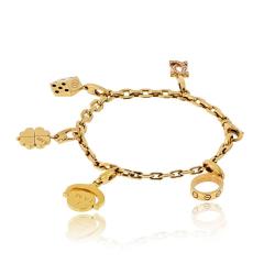  Cartier Cartier 18K Yellow Gold Five Charms Bracelet - 4481364