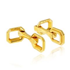  Cartier Cartier 18K Yellow Gold Octagonal Circa 2000 Cuff Links - 4814219
