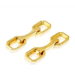  Cartier Cartier 18K Yellow Gold Octagonal Circa 2000 Cuff Links - 4814221