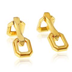  Cartier Cartier 18K Yellow Gold Octagonal Circa 2000 Cuff Links - 4814224