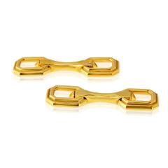  Cartier Cartier 18K Yellow Gold Octagonal Circa 2000 Cuff Links - 4817801