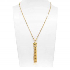  Cartier Cartier 18K Yellow Gold Panthere Long Tassel Necklace - 4032961