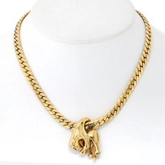  Cartier Cartier 18K Yellow Gold Panthere Necklace - 3747400