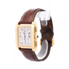  Cartier Cartier 18k Gold Tank Francaise Chronograph XL Watch - 3861951