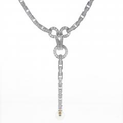  Cartier Cartier Agrade Diamond and Pearl Necklace - 4708054