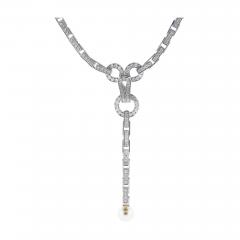  Cartier Cartier Agrade Diamond and Pearl Necklace - 4708064