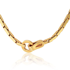  Cartier Cartier Agrafe 18K Yellow Gold Agrafe Clasp Necklace - 3909481