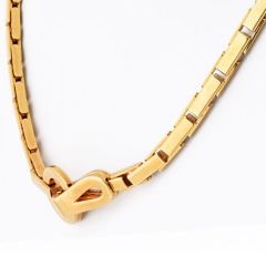  Cartier Cartier Agrafe 18K Yellow Gold Agrafe Clasp Necklace - 3909487