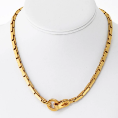  Cartier Cartier Agrafe 18K Yellow Gold Agrafe Clasp Necklace - 3909490