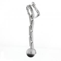  Cartier Cartier Agrafe Diamond Pearl Drop Earrings - 4707063