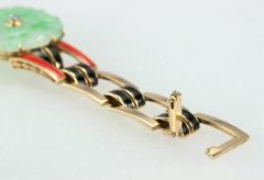  Cartier Cartier Art Deco Jade and Enamel Gold Bracelet - 198906