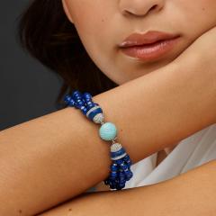  Cartier Cartier Art Deco Lapis Bracelet - 4721619