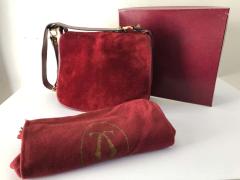  Cartier Cartier Bordeaux Shoulder Strap Suede Leather Pocketbook Purse - 1735728