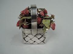  Cartier Cartier Country Chic Sterling Silver Basket with Enameled Strawberries - 3762036