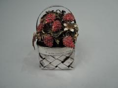  Cartier Cartier Country Chic Sterling Silver Basket with Enameled Strawberries - 3762037