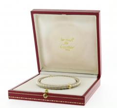  Cartier Cartier Cr oles Trinity Motif Bangle Bracelet 18K Gold Steel - 4190665