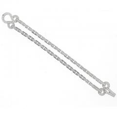  Cartier Cartier Diamond Gold Double Row Agrafe Bracelet - 4707045