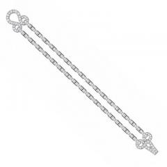  Cartier Cartier Diamond Gold Double Row Agrafe Bracelet - 4707046