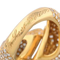  Cartier Cartier Dolphin 18K Yellow Gold Double Dolphin Diamond Ring - 4706973