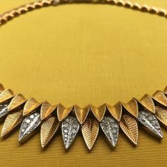  Cartier Cartier Gold and Diamond Leaf Necklace - 2623940