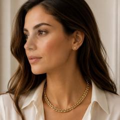  Cartier Cartier Interlocking Double Link Necklace - 4703848