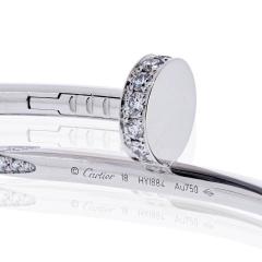  Cartier Cartier Juste Un Clou 18K White Gold Diamond Size 18 Bracelet - 4386319