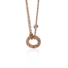  Cartier Cartier LOVE Diamond Necklace in 18k Rose Gold 0 03 CTW - 2442911