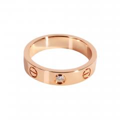  Cartier Cartier LOVE Diamond Ring in 18k Rose Gold 0 02 CTW - 2578318