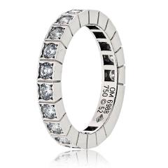  Cartier Cartier Lanieres 18K White Gold Lanieres Diamond EU 52 Ring - 4383101