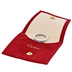  Cartier Cartier Lanieres 18K White Gold Lanieres Diamond EU 52 Ring - 4383102