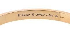  Cartier Cartier Love 18K Rose Gold Size 16 Bracelet - 4390910