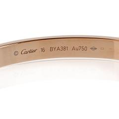  Cartier Cartier Love 18K Rose Gold Size 16 Bracelet - 4415830