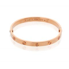  Cartier Cartier Love 18K Rose Gold Size 17 Bracelet - 4299233