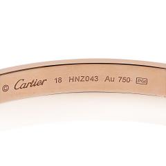  Cartier Cartier Love 18K Rose Gold Size 18 Bracelet - 4390900