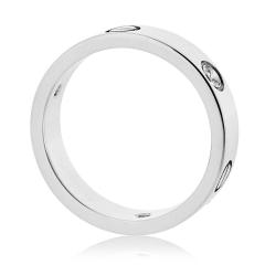  Cartier Cartier Love 18K White Gold 3 Diamond Ring - 4383091