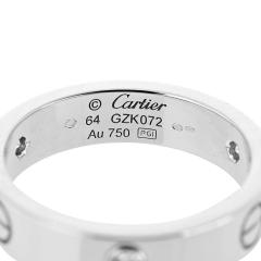 Cartier Cartier Love 18K White Gold 3 Diamond Ring - 4383094