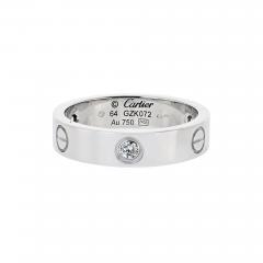  Cartier Cartier Love 18K White Gold 3 Diamond Ring - 4383897