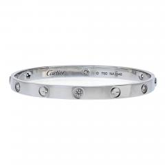  Cartier Cartier Love 18K White Gold 6 Diamonds Size 18 Bracelet - 4379060