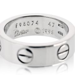  Cartier Cartier Love 18K White Gold Classic Ring - 4383097