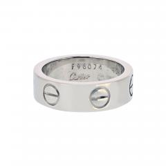  Cartier Cartier Love 18K White Gold Classic Ring - 4383898