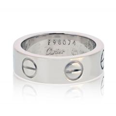  Cartier Cartier Love 18K White Gold Classic Ring - 4383926