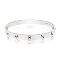  Cartier Cartier Love 18K White Gold Love Size 18 Bracelet - 4289992